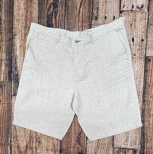 Tommy Bahama Shorts Men's 42 Relax Beachy Breezer Natural Linen Casual Summer